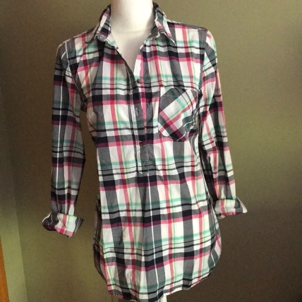 Summer Plaid Button Down! 